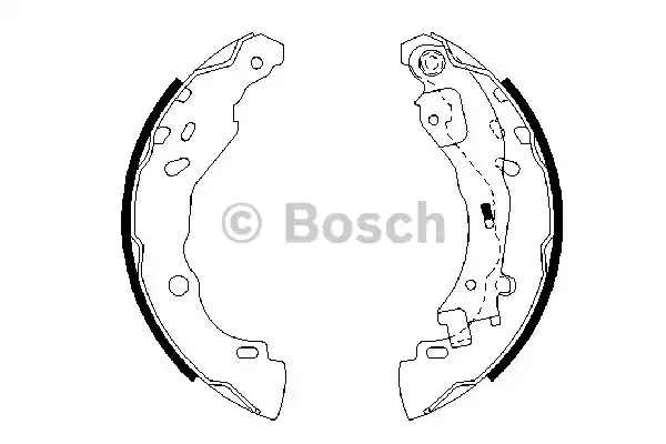 Комплект тормозных колодок BOSCH 0986487690