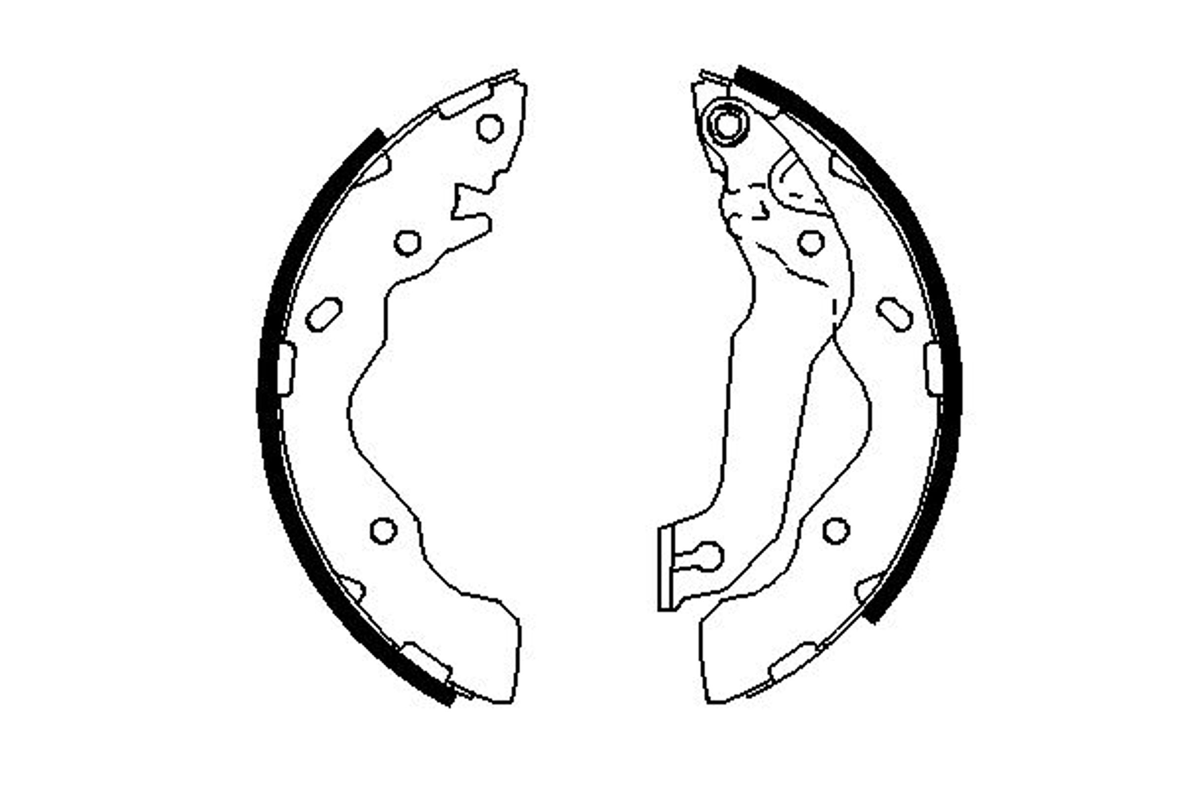 Колодки тормозные барабанные BOSCH 0986487693