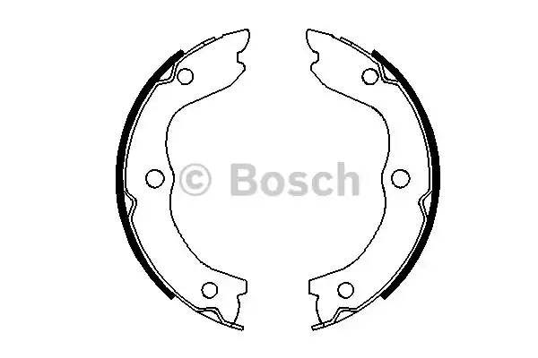 Комплект колодок стояночного тормоза BOSCH 0986487698