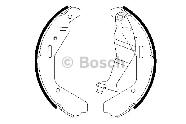 Комплект тормозных колодок BOSCH 0986487707