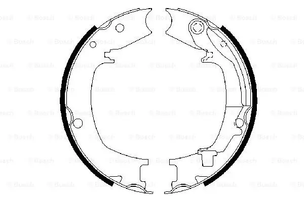 Комплект колодок стояночного тормоза BOSCH 0986487711
