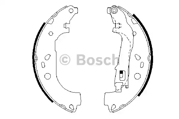 Комплект тормозных колодок BOSCH 0986487717