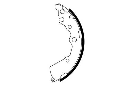 Тормозные колодки задние (барабанные) BOSCH 0986487797