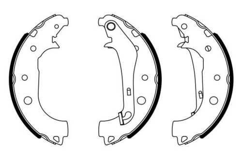 Комплект тормозных колодок BOSCH 0986487957