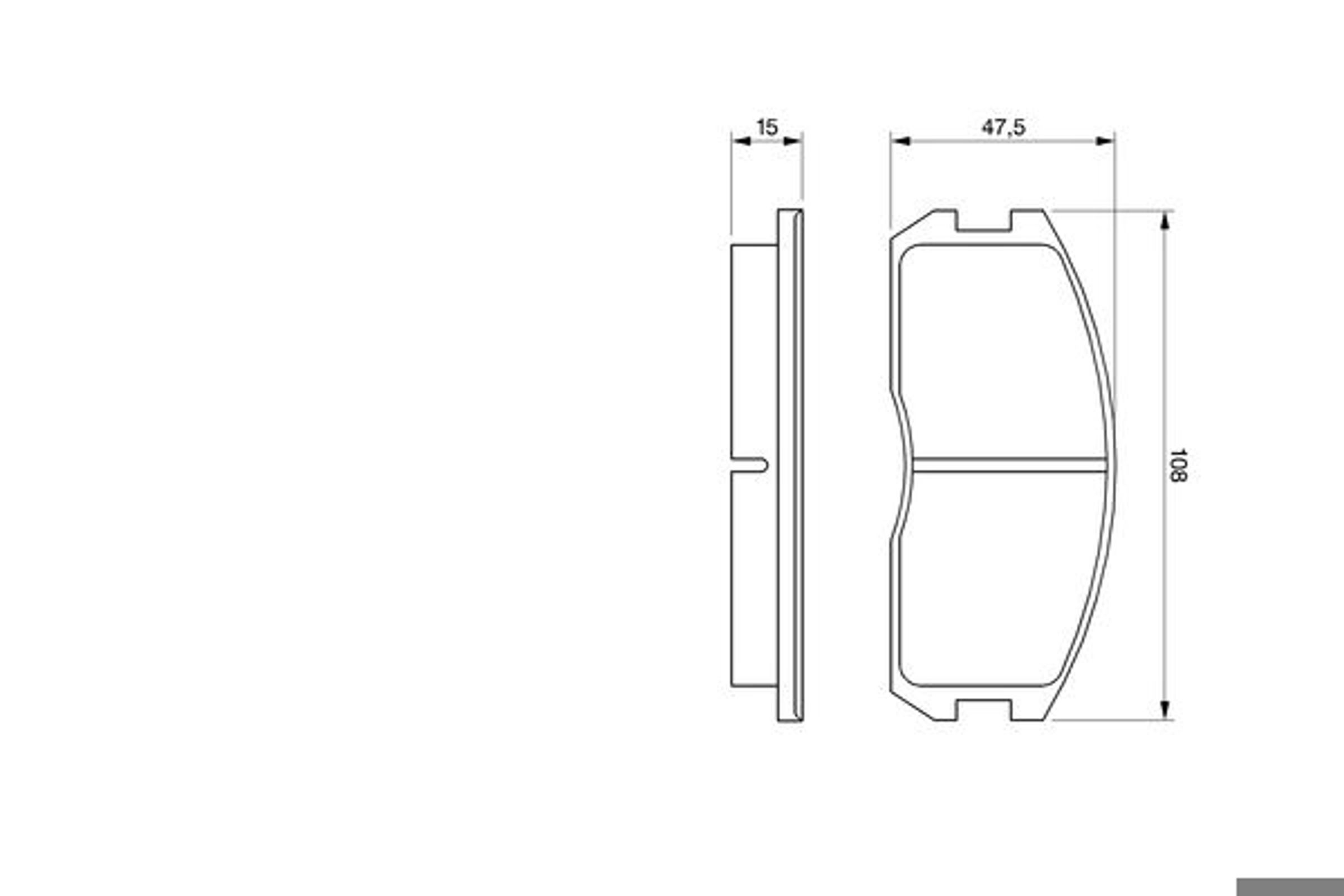 Колодки тормозные дисковые BOSCH 0986491260