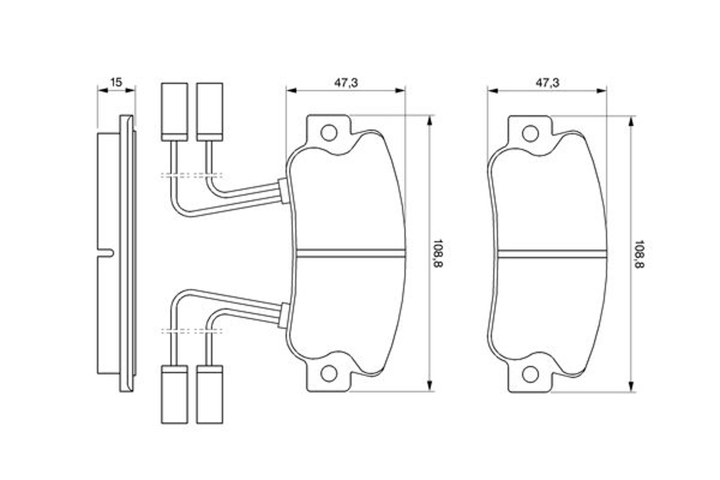 Колодки тормозные дисковые BOSCH 0986491330