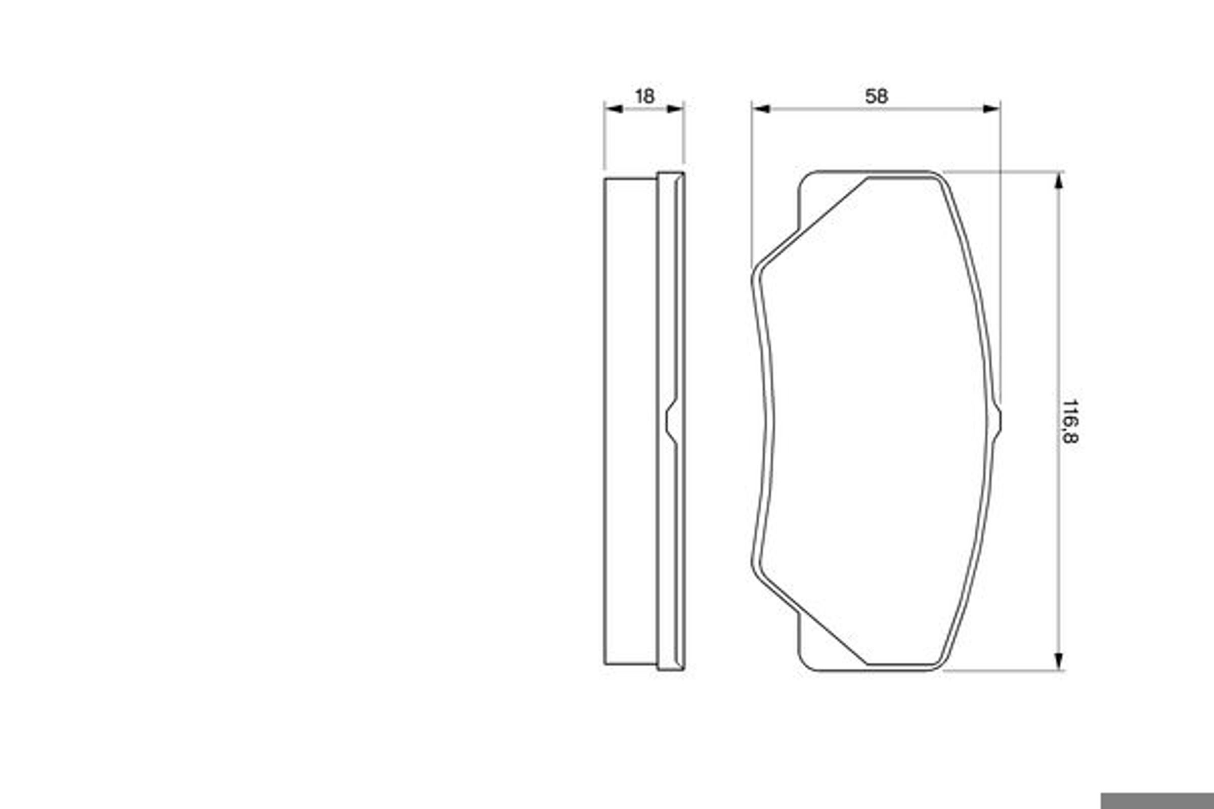 Колодки тормозные дисковые BOSCH 0986491410