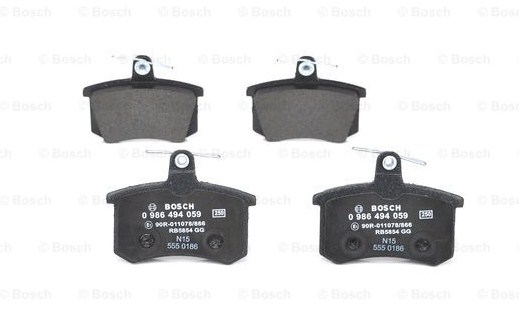 Комплект тормозных колодок дискового тормоза BOSCH 0986494059