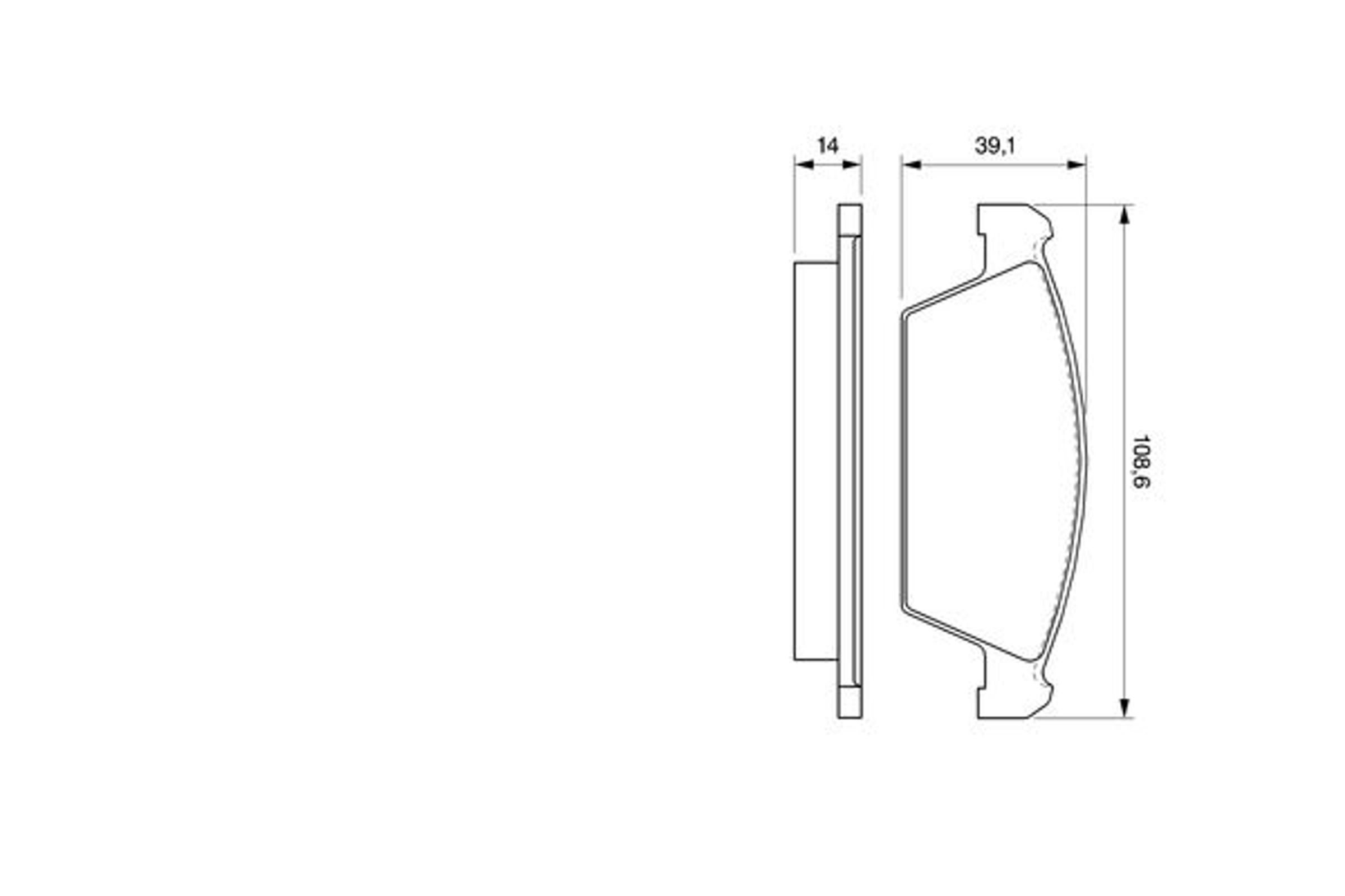Колодки тормозные дисковые BOSCH 0986494066