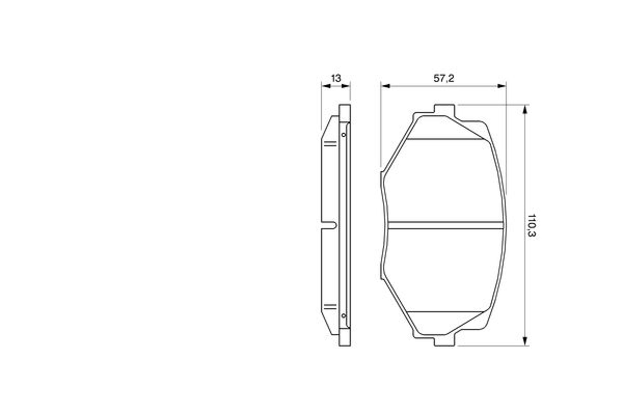Колодки тормозные дисковые BOSCH 0986494080