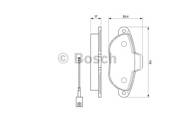 Колодки тормозные дисковые BOSCH 0986494115