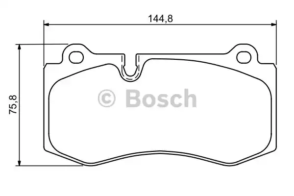 Комплект тормозных колодок дискового тормоза BOSCH 0986494167