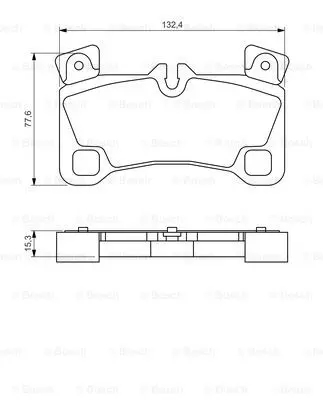 Комплект тормозных колодок дискового тормоза BOSCH 0986494205