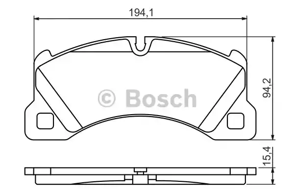Комплект тормозных колодок дискового тормоза BOSCH 0986494206