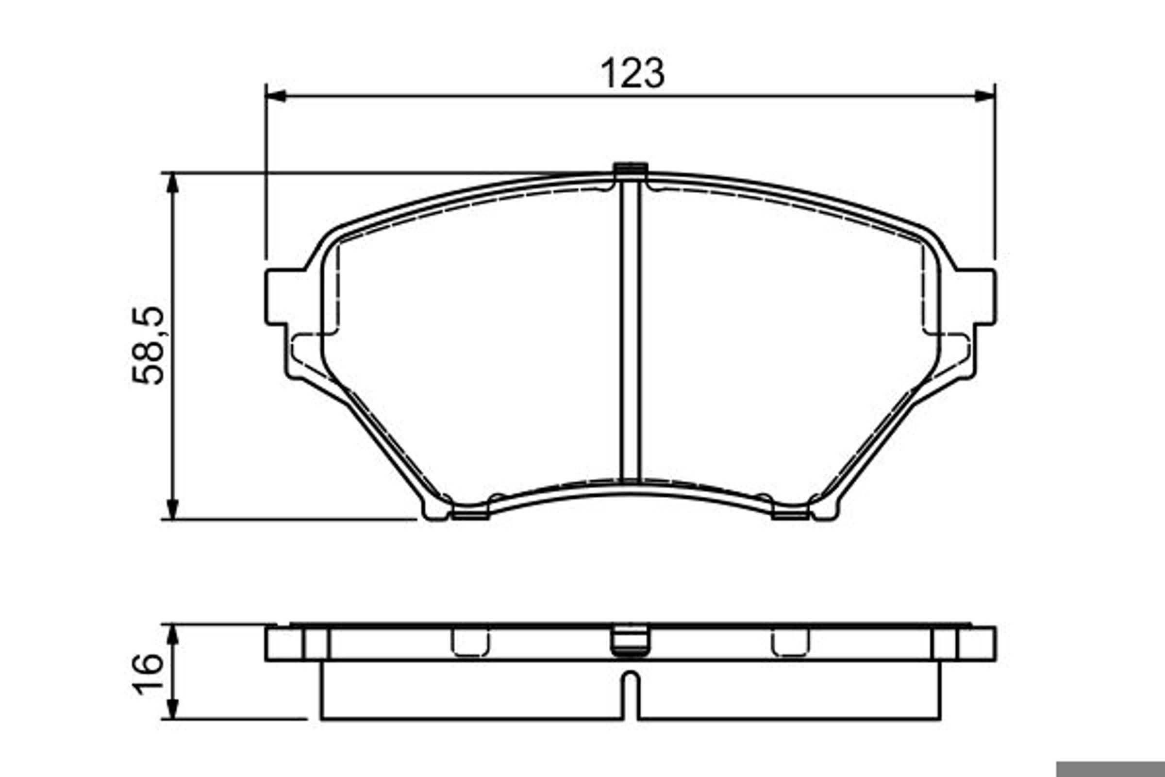 Колодки тормозные дисковые BOSCH 0986494225