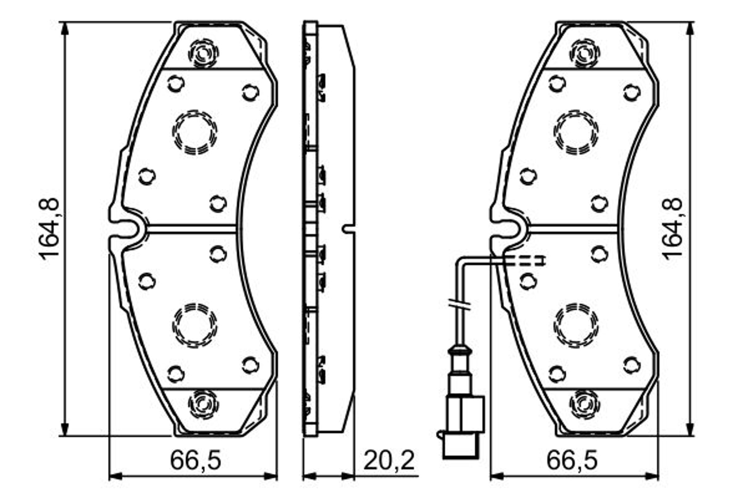 Колодки тормозные дисковые BOSCH 0986494239