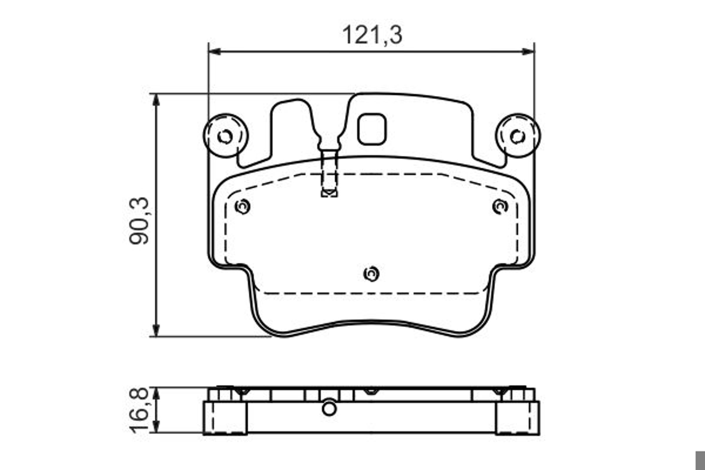Колодки тормозные дисковые BOSCH 0986494281