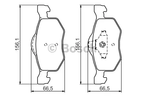 Колодки тормозные дисковые BOSCH 0986494361