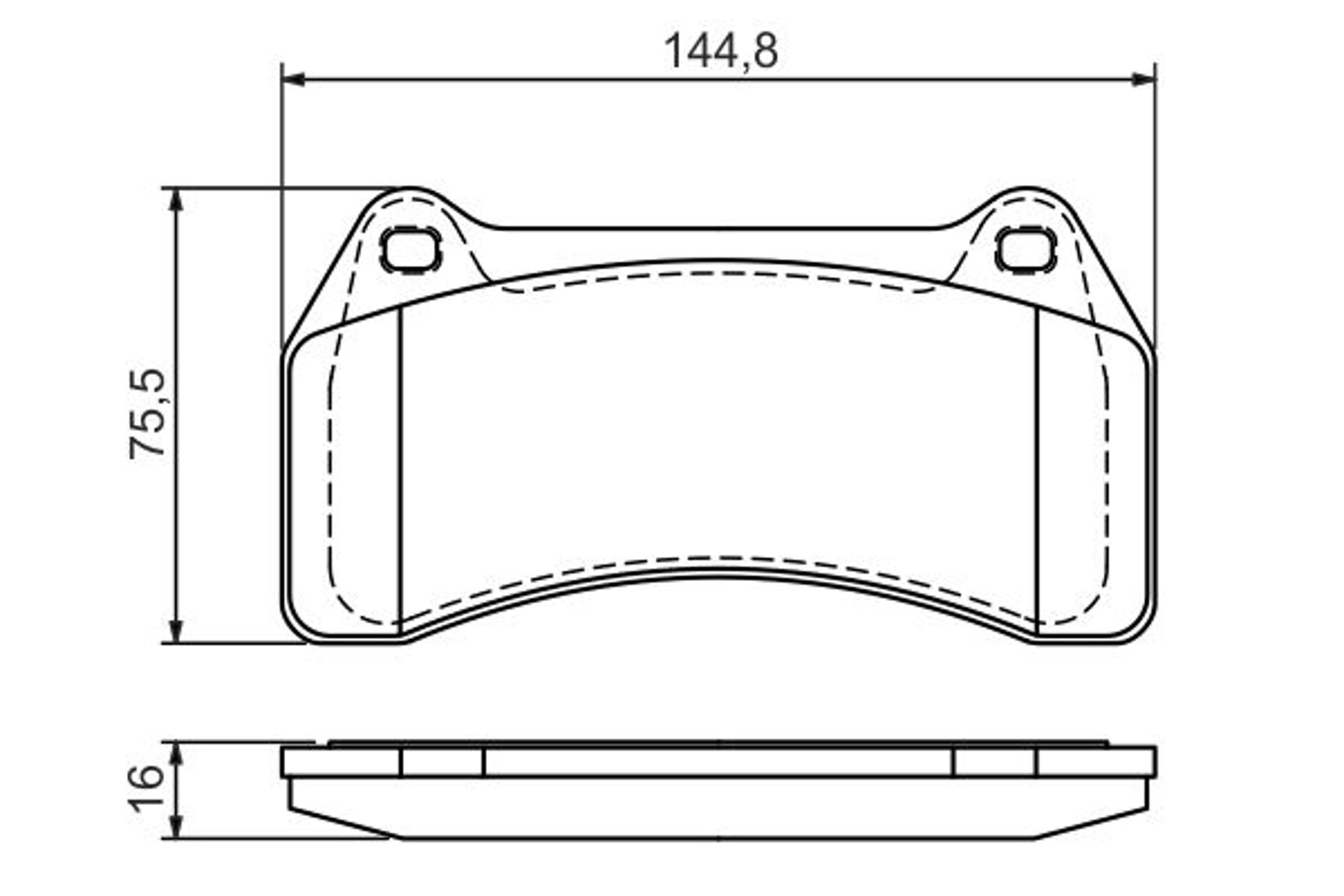Колодки тормозные дисковые BOSCH 0986494448