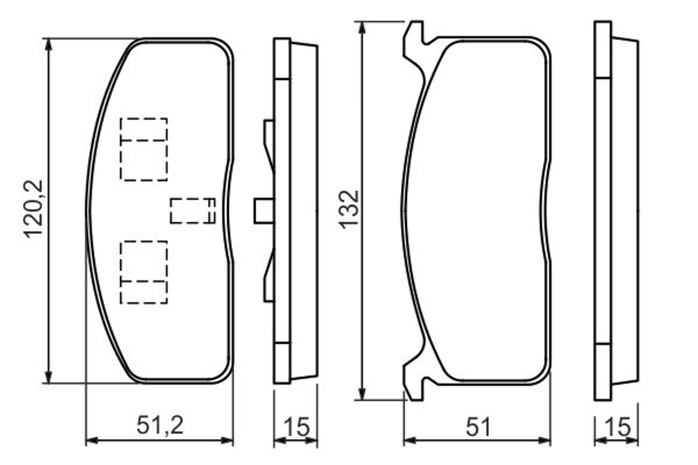 Колодки тормозные дисковые BOSCH 0986494457