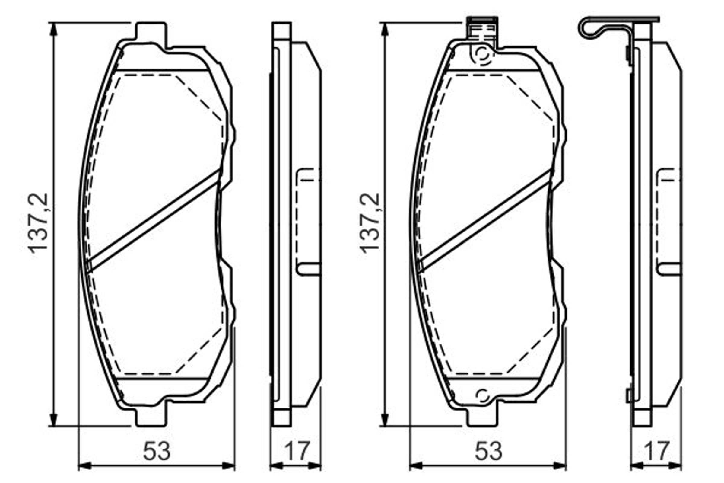 К-т дисков. тормоз. колодок BOSCH 0986494546