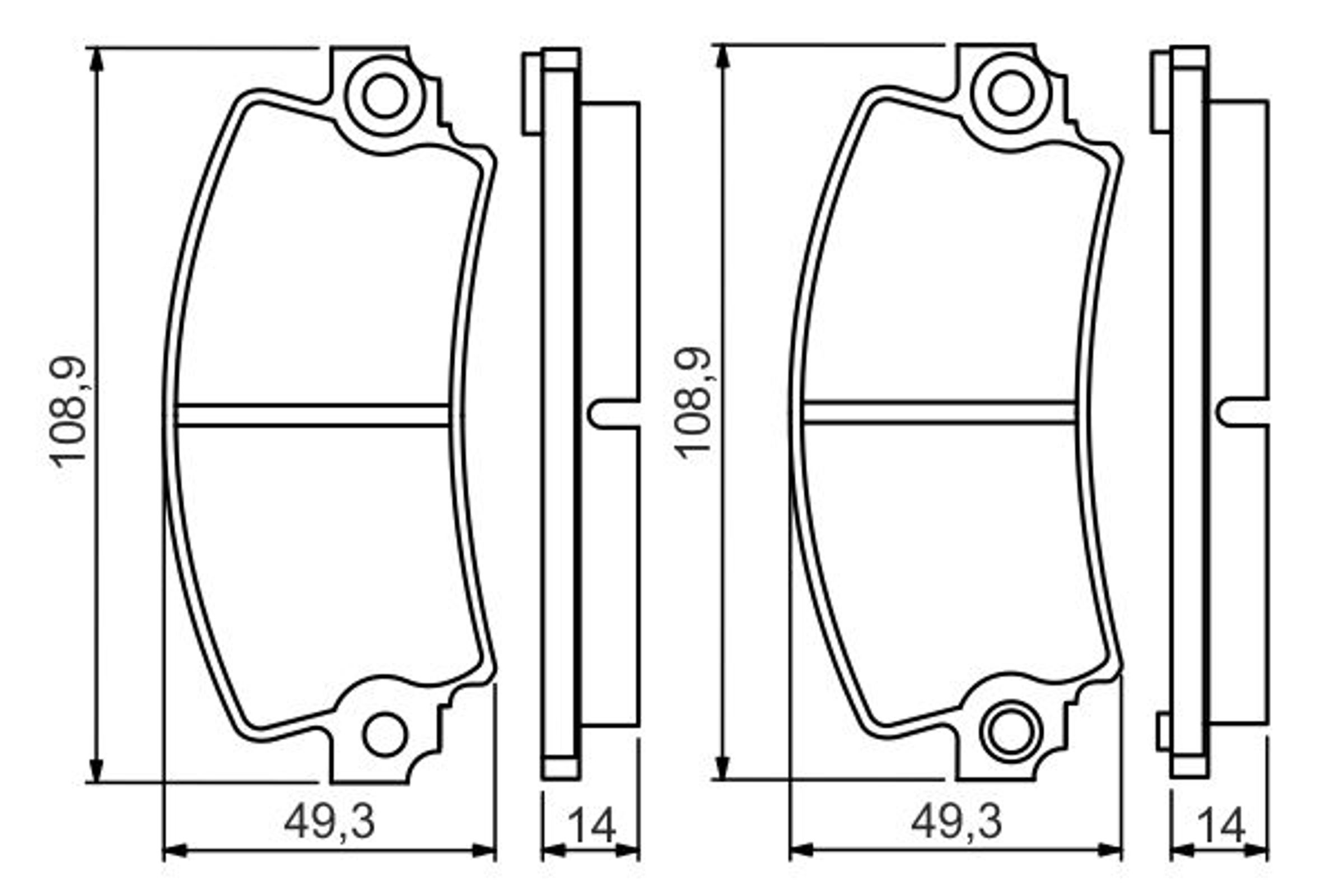 Колодки тормозные дисковые BOSCH 0986495270