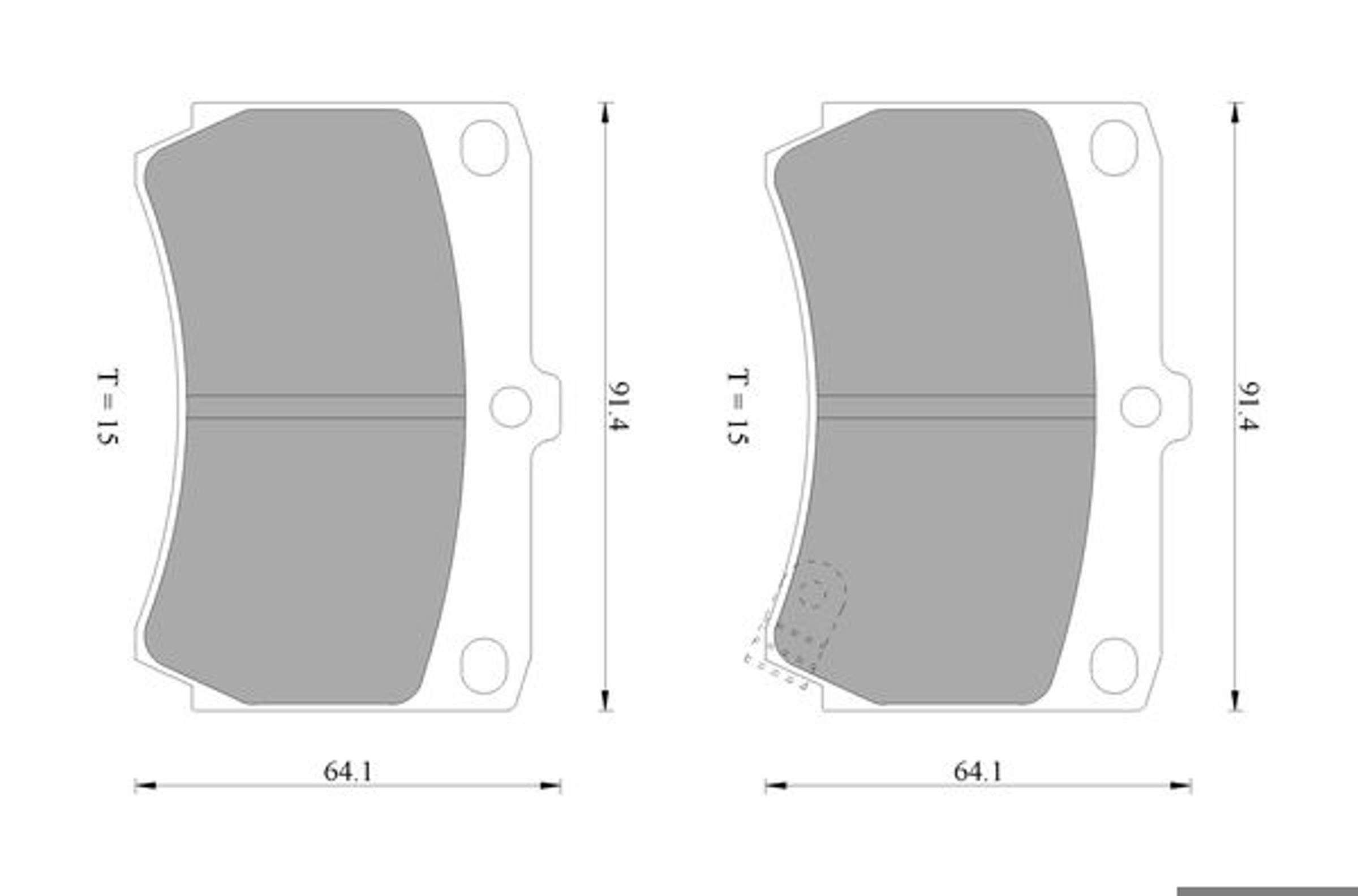 Комплект тормозных колодок дисковый тормоз BOSCH 0986505705