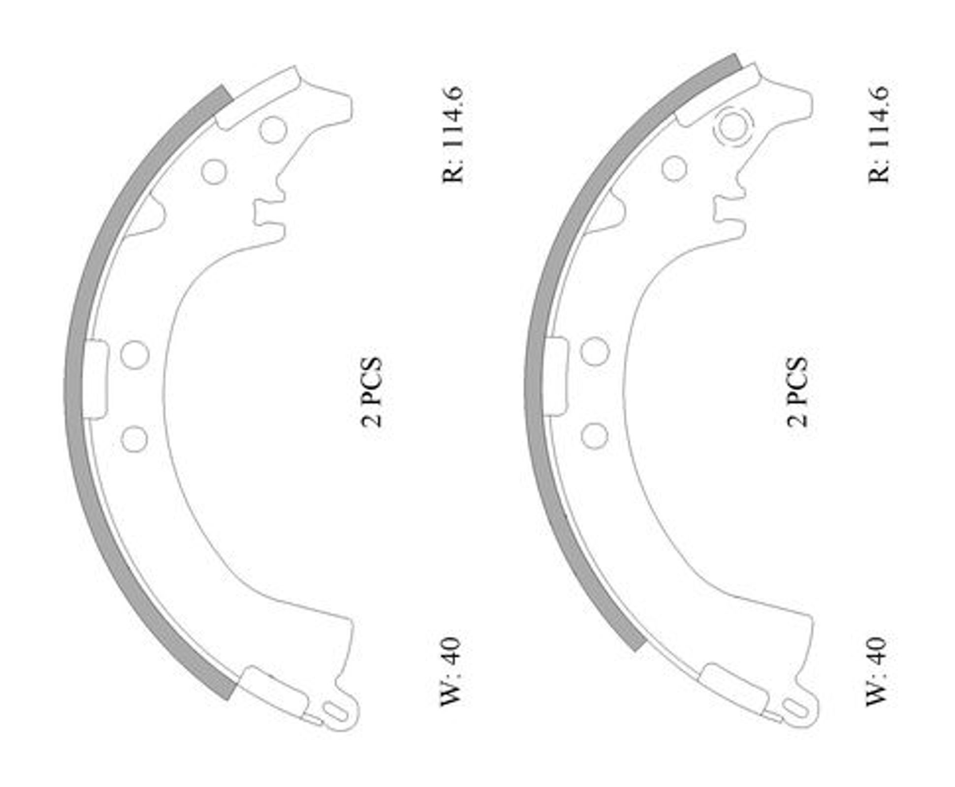 Комплект тормозных колодок BOSCH 0986AB0001