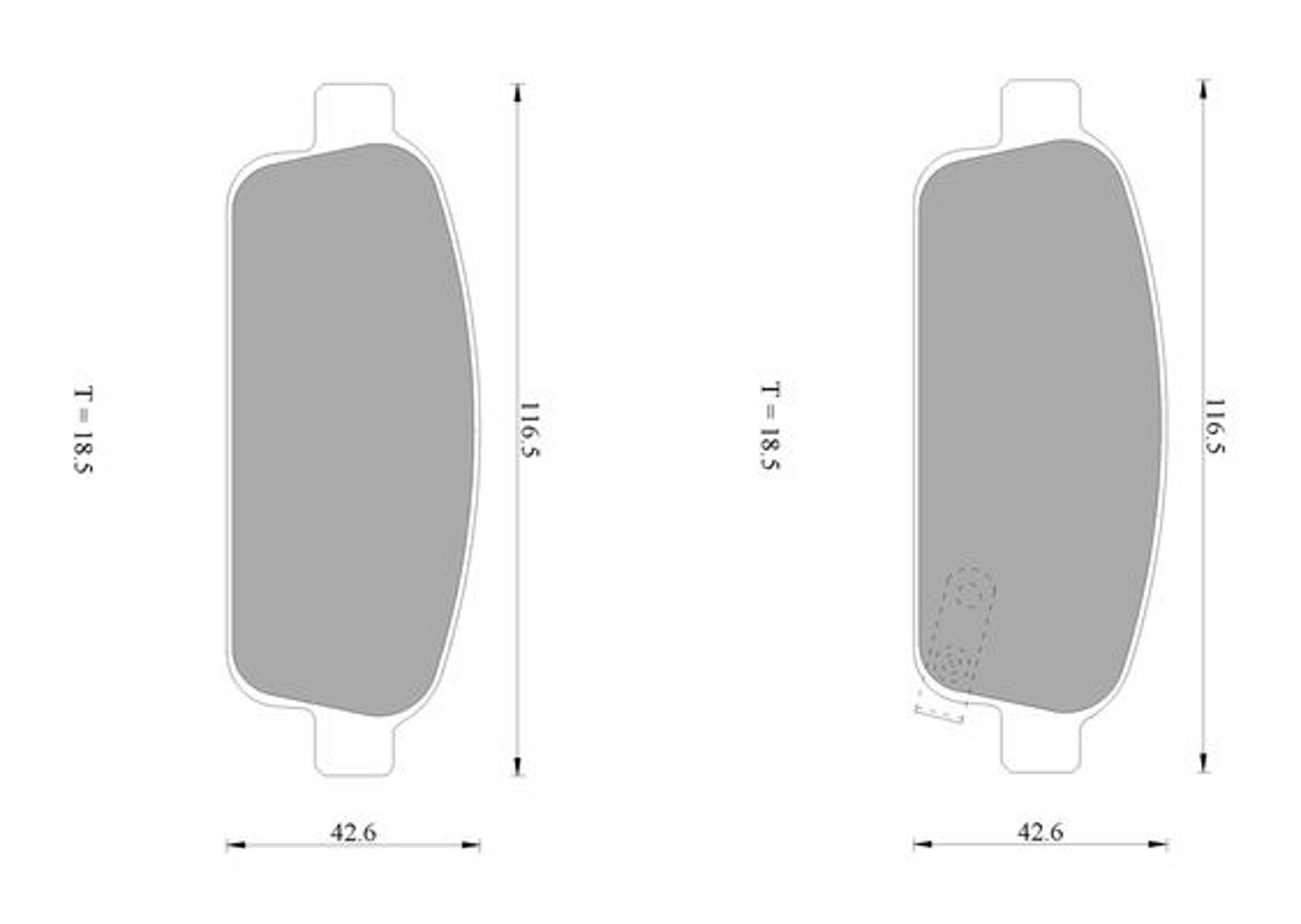 Комплект тормозных колодок дисковый тормоз BOSCH 0986AB1043