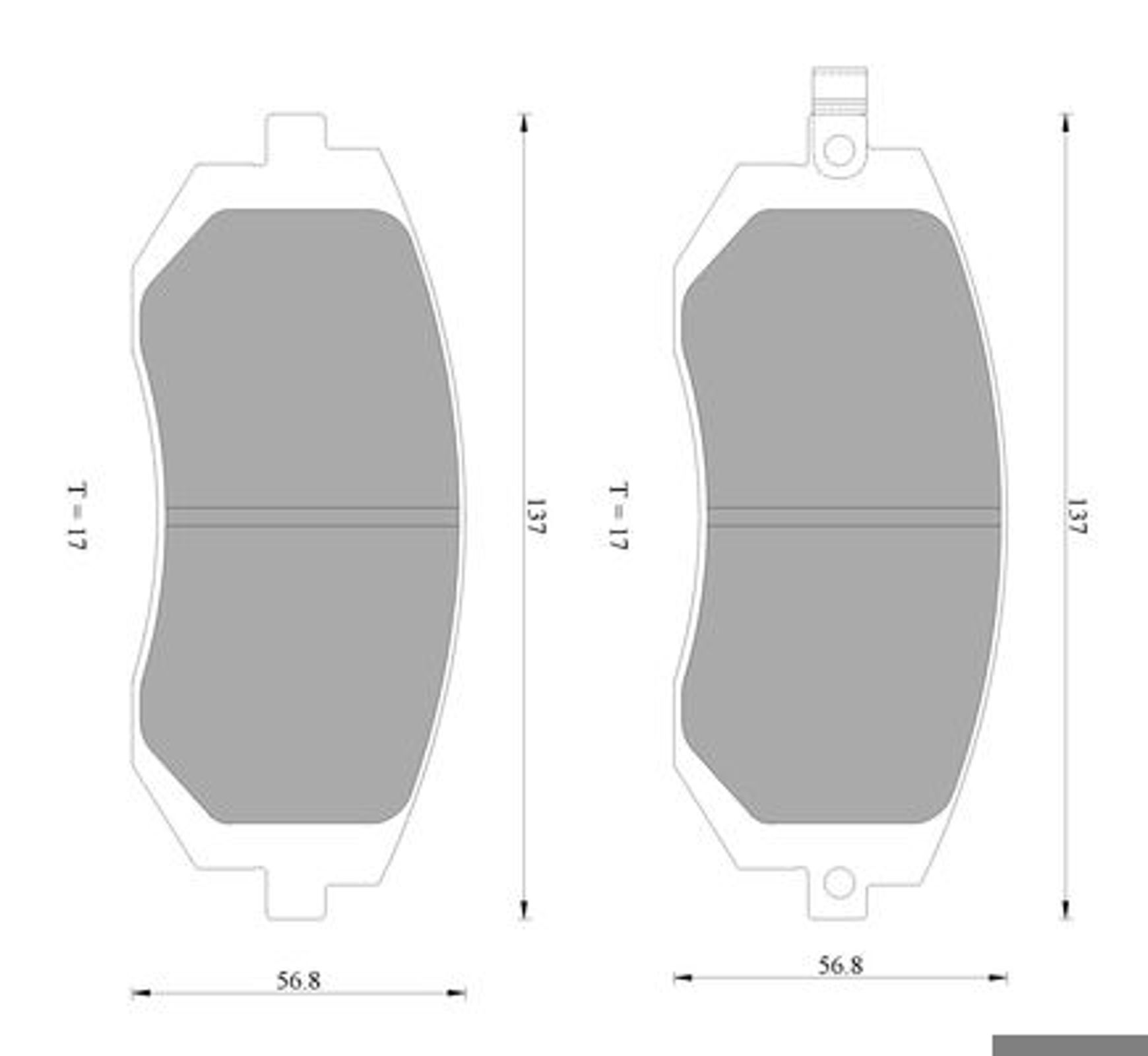 Комплект тормозных колодок дисковый тормоз BOSCH 0986AB2288