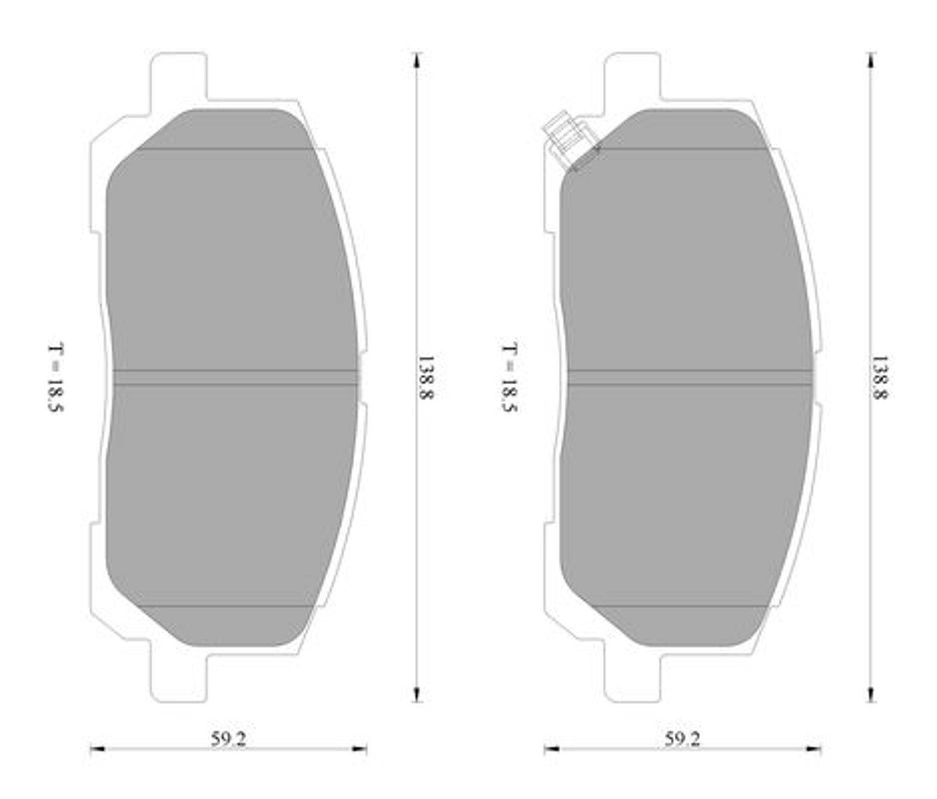 Колодки тормозные дисковые BOSCH 0986AB2384