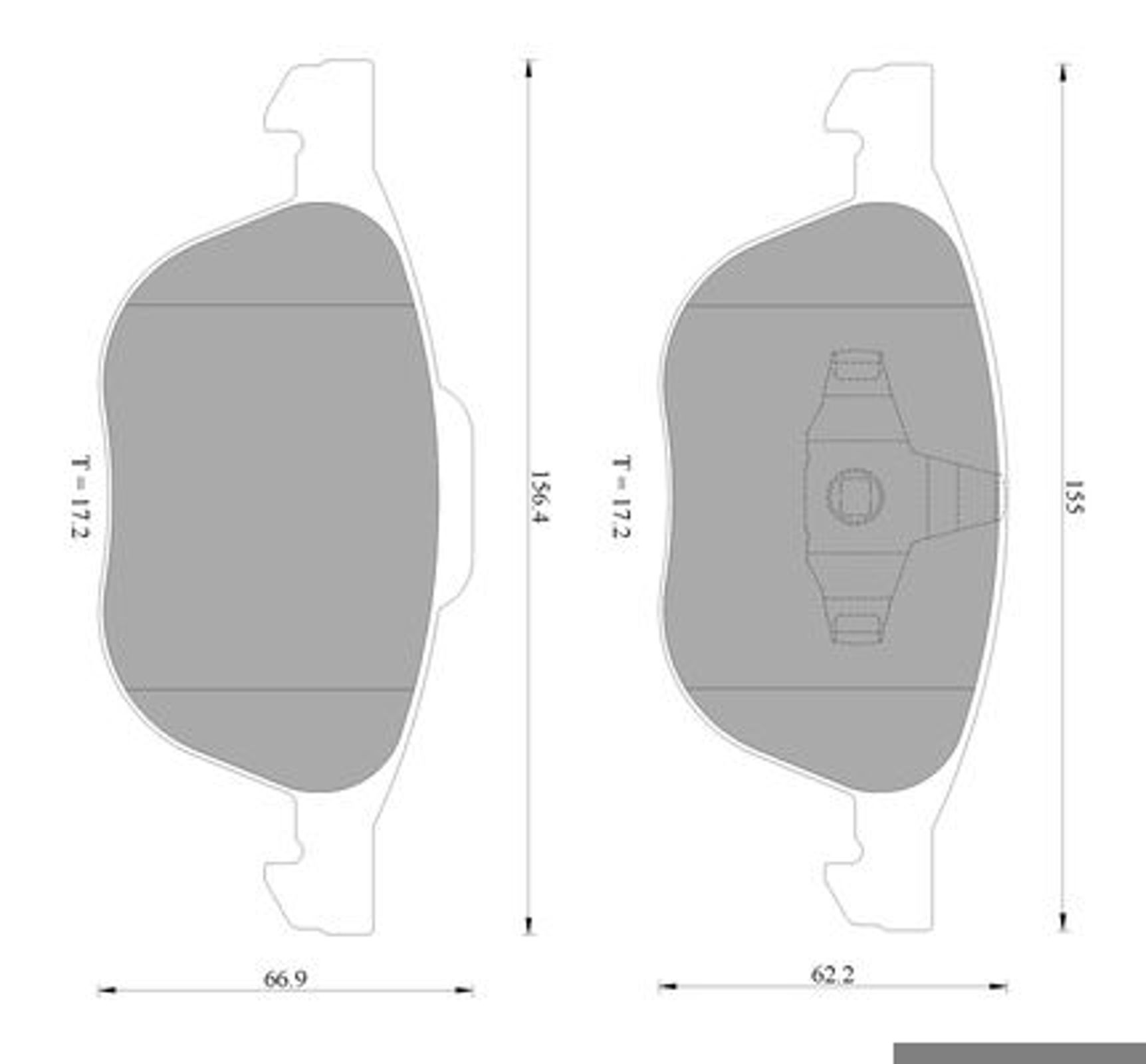 Комплект тормозных колодок дисковый тормоз BOSCH 0986AB2395