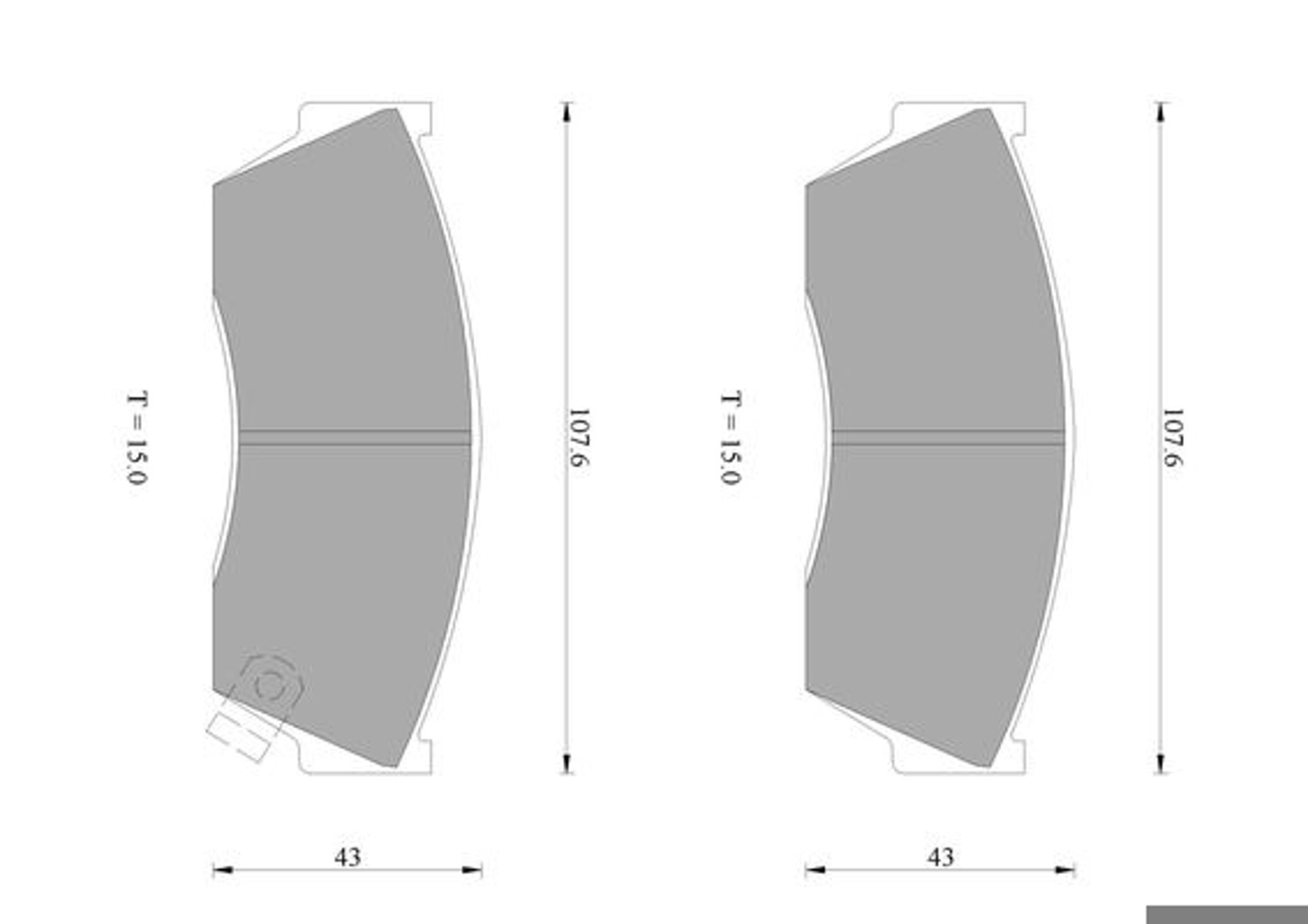 Комплект тормозных колодок дисковый тормоз BOSCH 0986AB3870