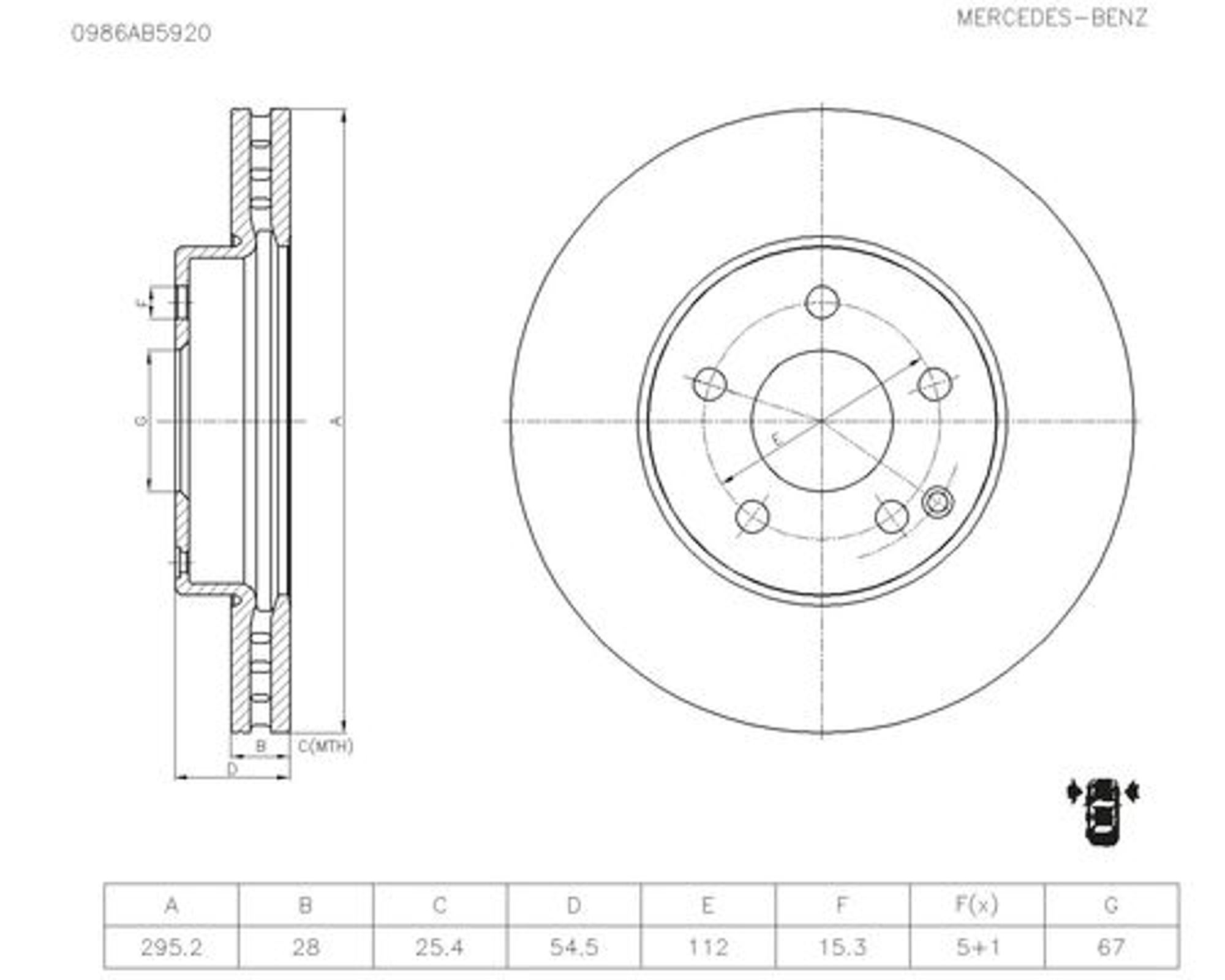 Запчасть BOSCH 0986AB5920