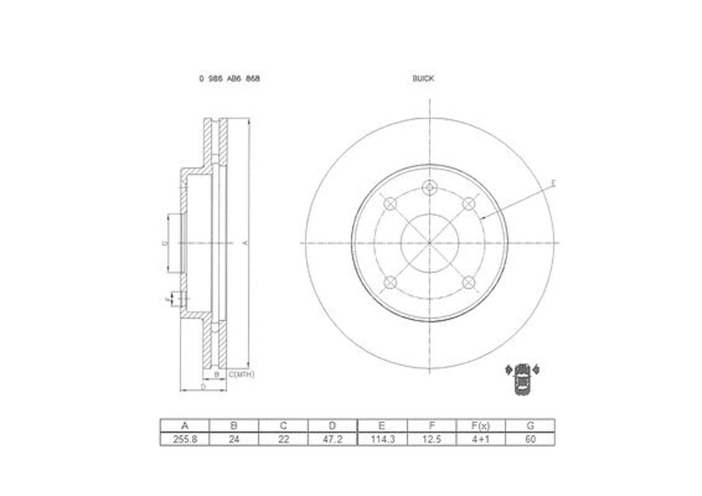Запчасть BOSCH 0986AB6868