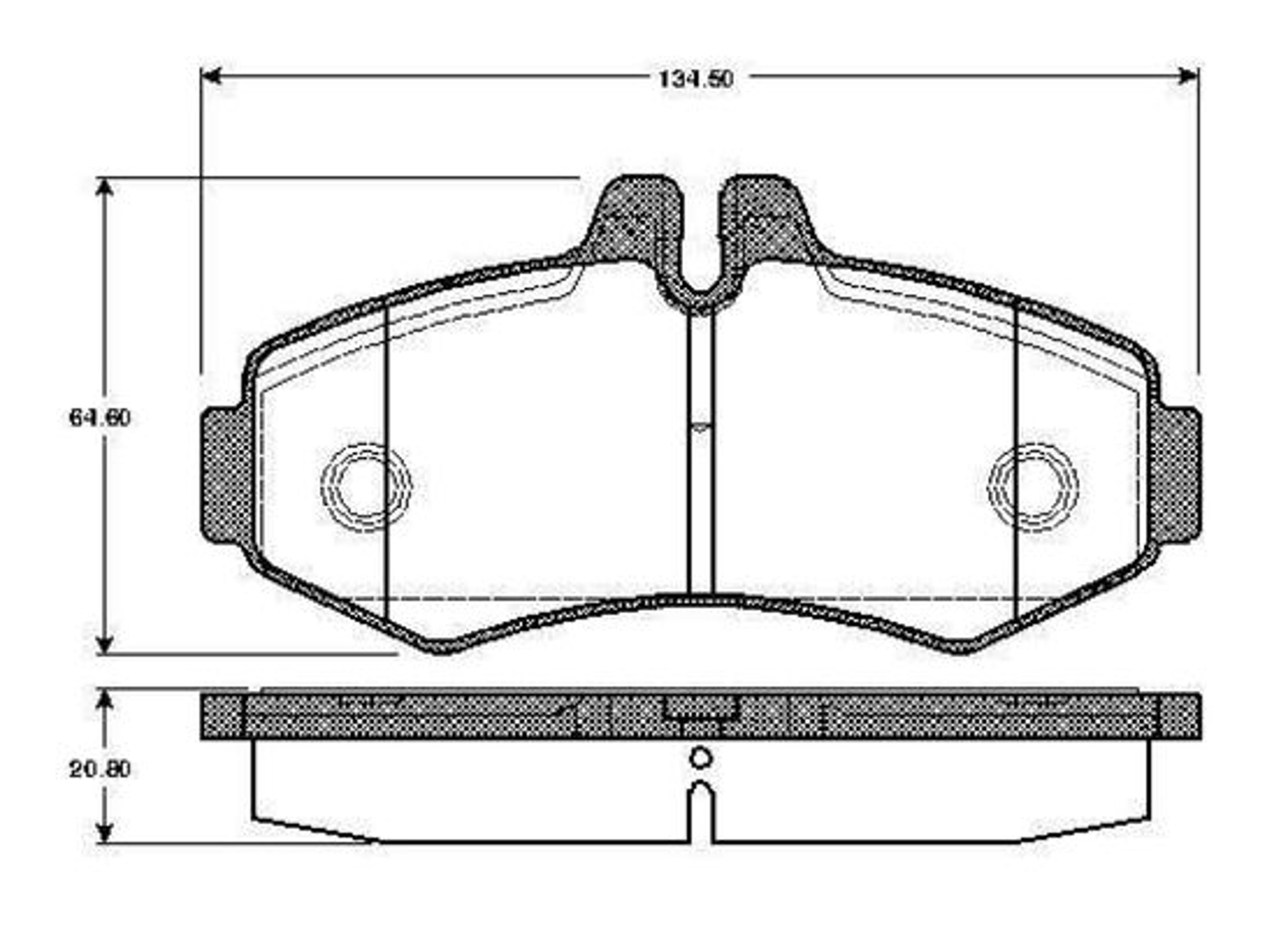 Комплект тормозных колодок дисковый тормоз BOSCH 0986TB2045