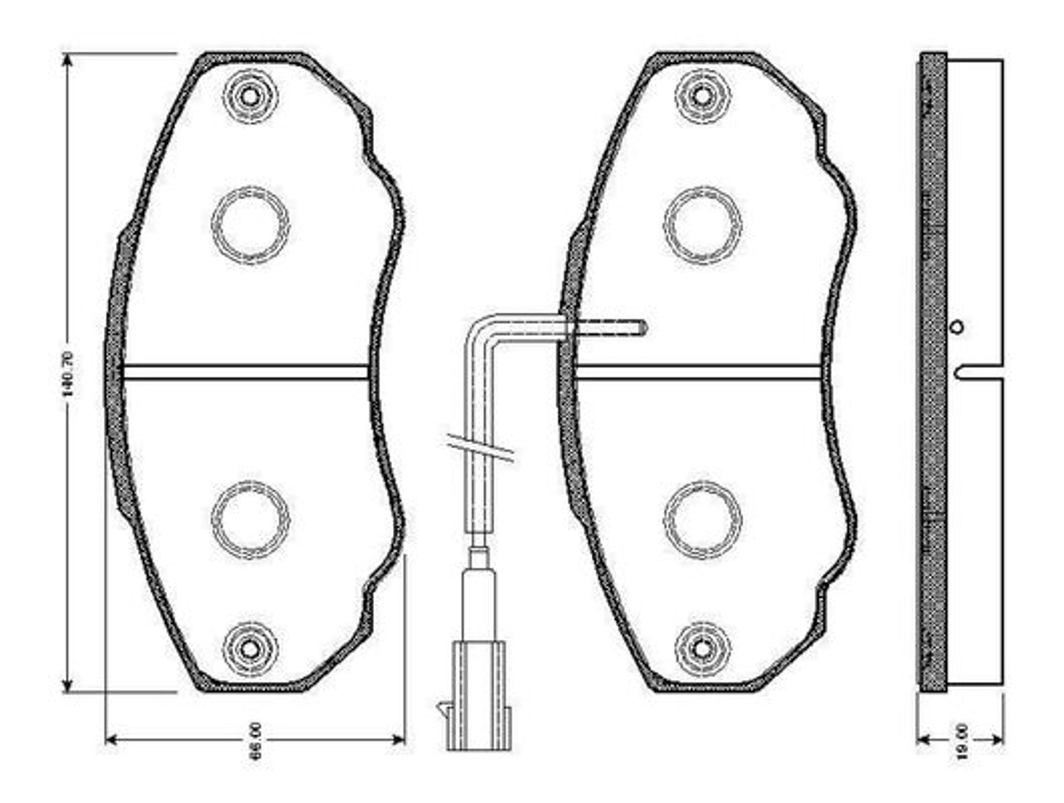 Колодки тормозные дисковые BOSCH 0986TB2432