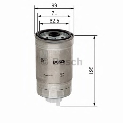 Топливный фильтр BOSCH 1457434402