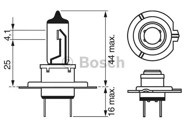 Лампа накаливания фара дальнего света 50 BOSCH 1987302079