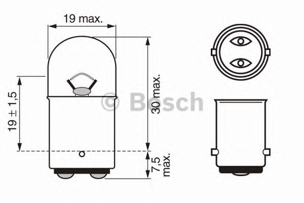 Лампа накаливания BOSCH 1987302237