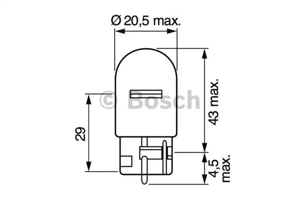 Лампа накаливания фонарь указателя поворота BOSCH 1987302251