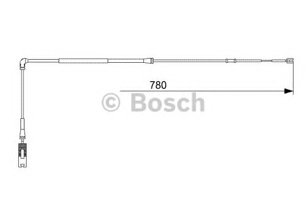 Сигнализатор износ тормозных колодок BOSCH 1987473009