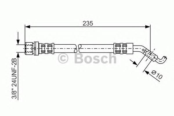 Тормозной шланг BOSCH 1 987 476 207
