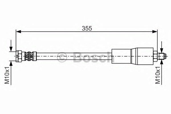 Шланг тормозной BOSCH 1987476751