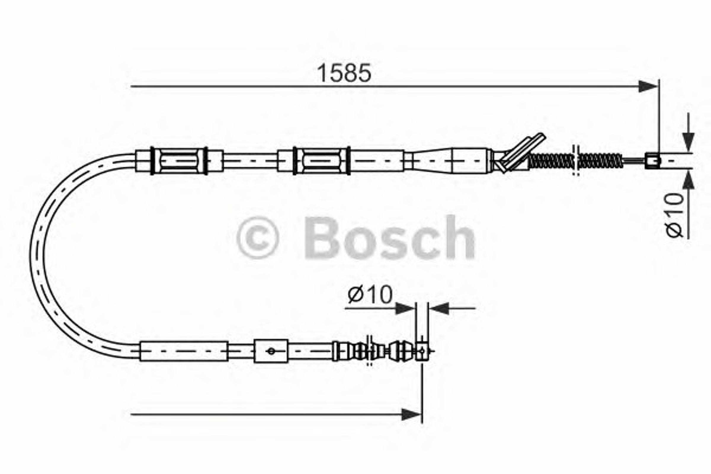 Трос ручника BOSCH 1987477413