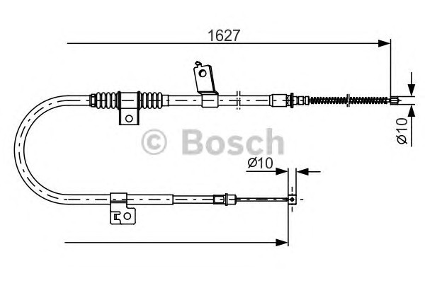 Трос стояночного тормоза BOSCH 1987482274