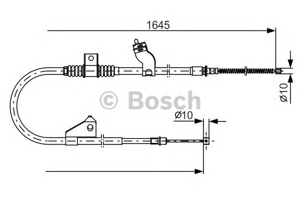 Трос стояночного тормоза BOSCH 1987482275