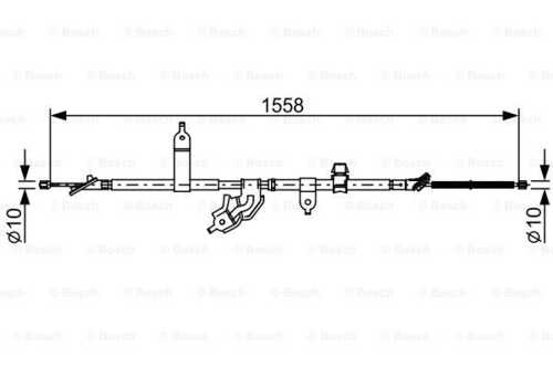 Трос стояночного тормоза BOSCH 1987482512