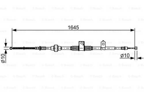 Трос стояночного тормоза BOSCH 1987482517