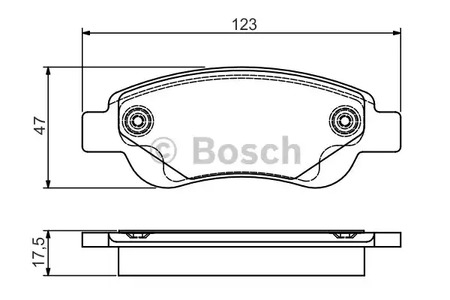 Комплект тормозных колодок дискового тормоза BOSCH 0 986 495 085